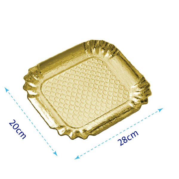 rectangular plate made of cardboard 