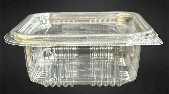 Small Clear Hinged Square Deli Container 8.5 oz  
