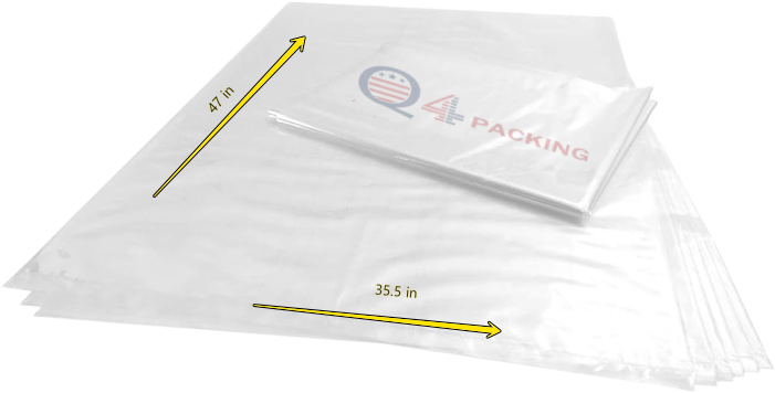 Plastic food storage bag 35.1/2in*47in