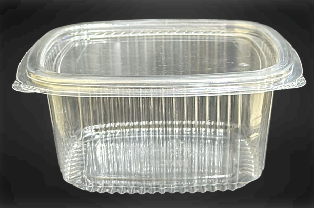 Small Clear Hinged Rectangular Deli Container 17 oz 