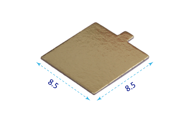 Gold Reversible Square Single Serve Dessert Board