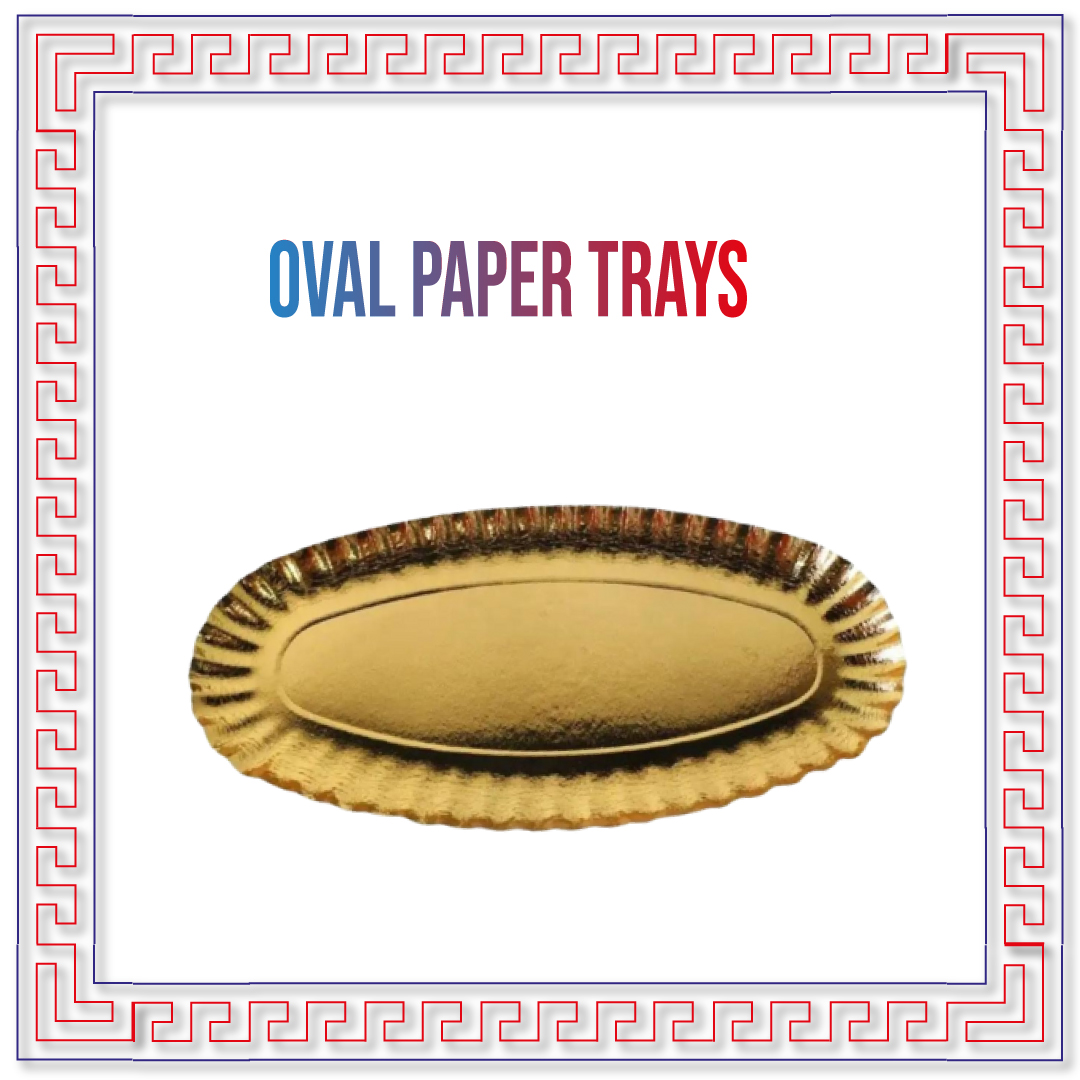 Oval paper trays