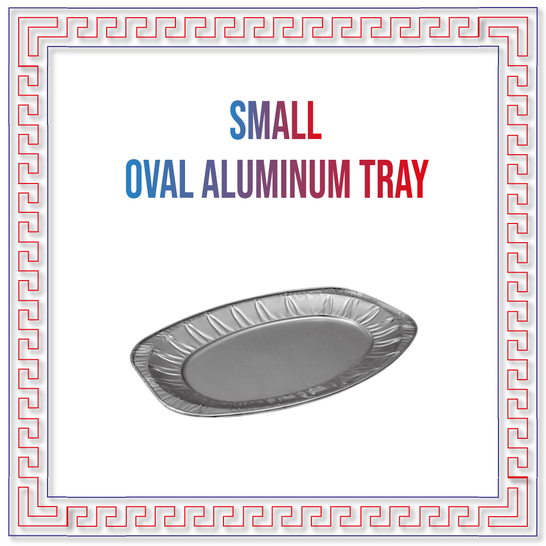  small Oval aluminum tray 