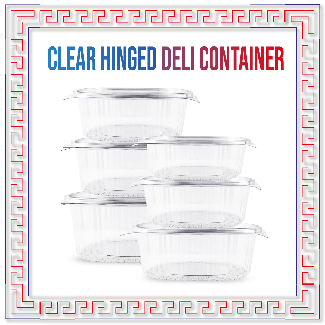 Clear Hinged Deli Container